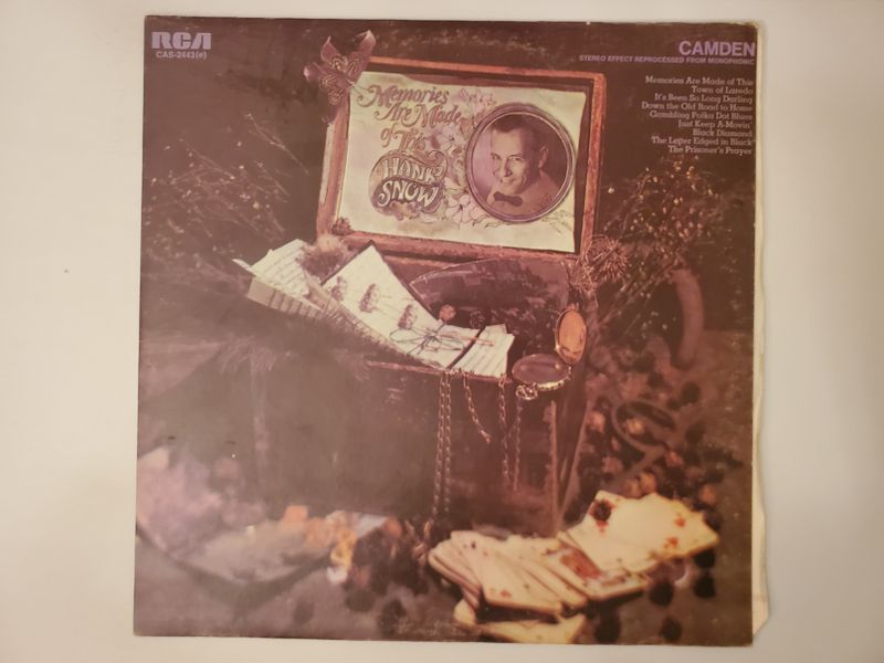 Hank Snow Memories Are Made of This vinyl record